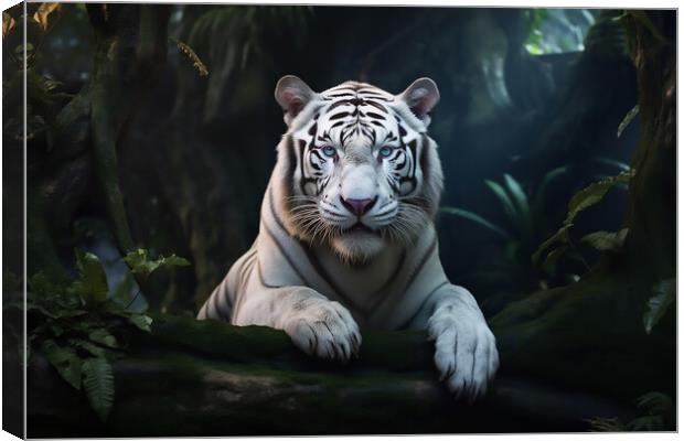 Eye Of The Tiger Canvas Print by Picture Wizard
