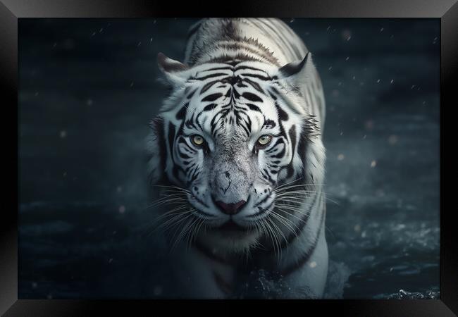 The White Tiger Framed Print by Picture Wizard