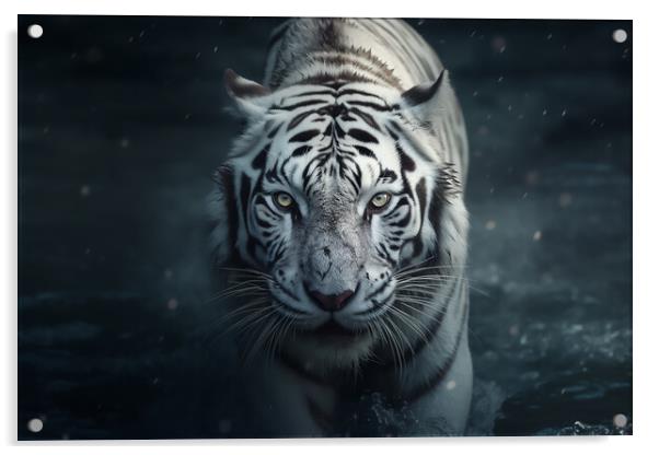 The White Tiger Acrylic by Picture Wizard