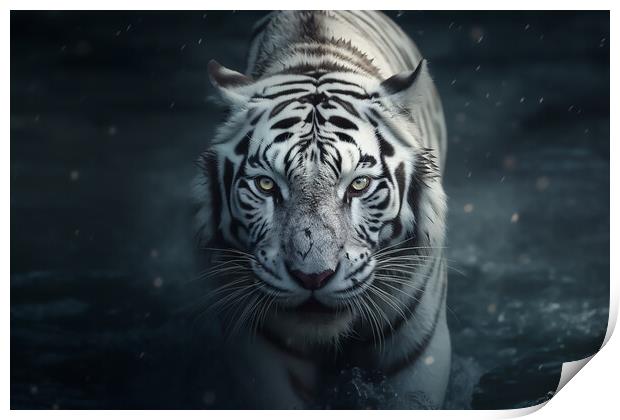 The White Tiger Print by Picture Wizard