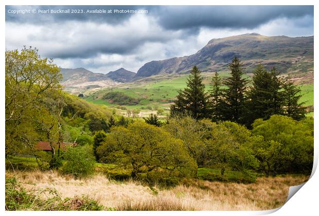 Cwm Pennant Valley Snowdonia Landscape Print by Pearl Bucknall