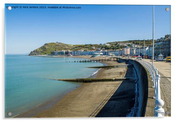 North Beach Aberystwyth Ceredigion Mid Wales  Acrylic by Nick Jenkins