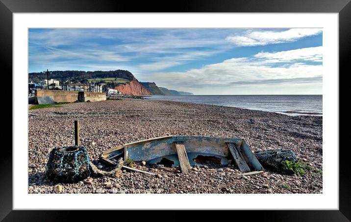 Sidmouth Devon  Framed Mounted Print by Les Schofield