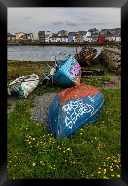 Galway fishing boats Framed Print by Rory Trappe
