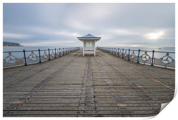 Serene Swanage Pier View Print by Daniel Rose