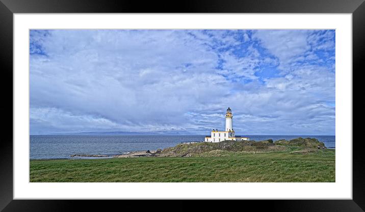 Turnberry lighthouse and Isle of Arran Framed Mounted Print by Allan Durward Photography