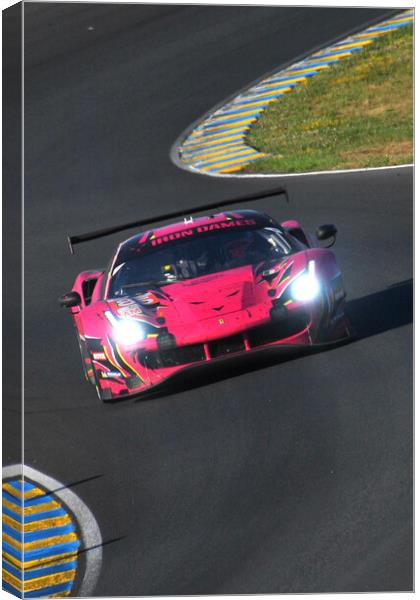 Ferrari 488 GTE EVO Sports Motor Car Canvas Print by Andy Evans Photos