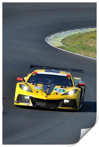 Chevrolet Corvette C8.R Sports Car Print by Andy Evans Photos