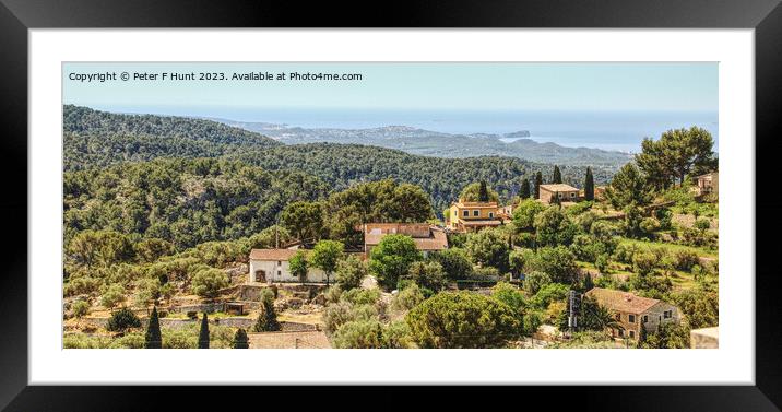 A View From  Galilea Framed Mounted Print by Peter F Hunt