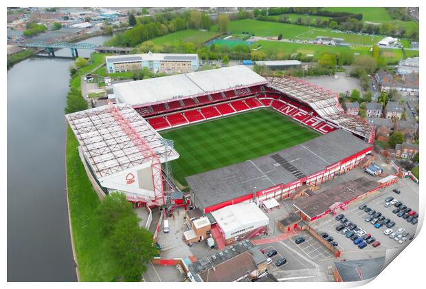 The City Ground Nottingham Print by Apollo Aerial Photography