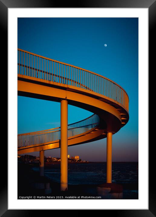 Bridge at Leigh  Framed Mounted Print by Martin Yiannoullou