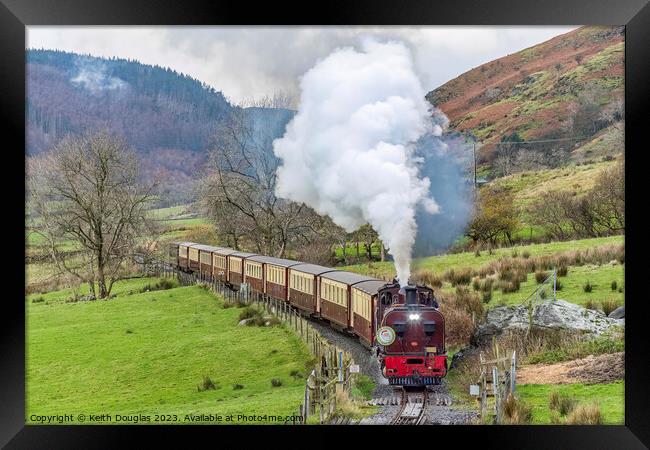 Steam on the Welsh Highland Railway Framed Print by Keith Douglas