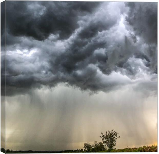 Angry Skies Canvas Print by Kim Slater