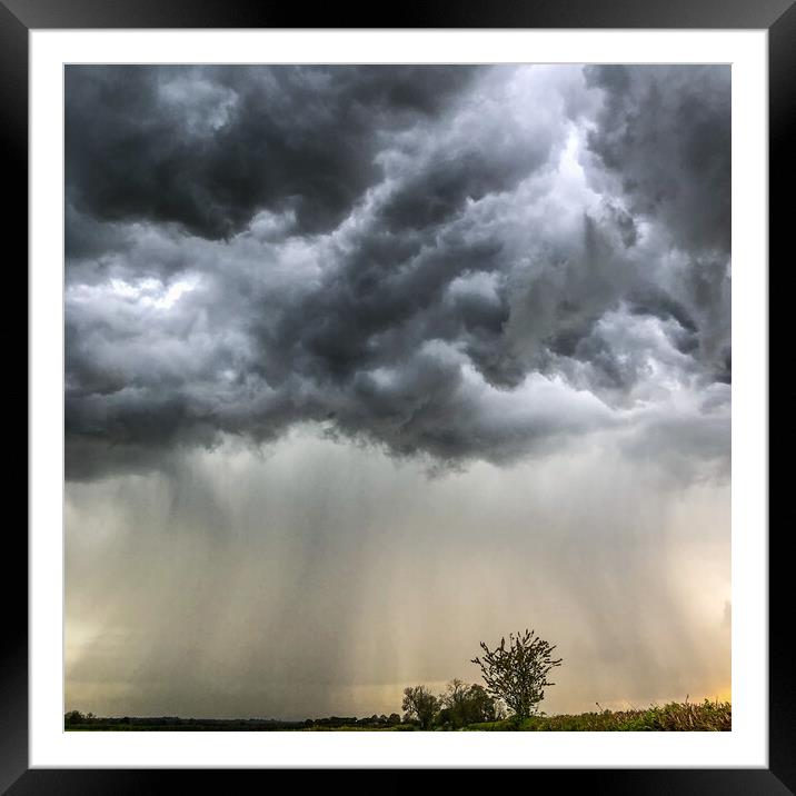 Angry Skies Framed Mounted Print by Kim Slater