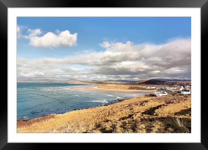 The Enchanting Narin Strand in County Donegal Framed Mounted Print by jim Hamilton