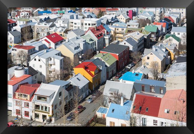 Reykjavik, Iceland Framed Print by J Lloyd