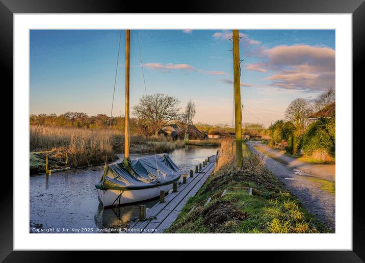 Norfolk Broads Hill Common  Framed Mounted Print by Jim Key