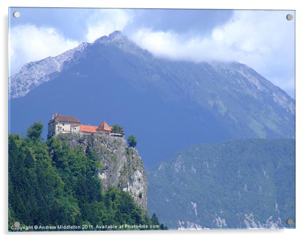 Lake Bled (Slovenija) Acrylic by Andrew Middleton