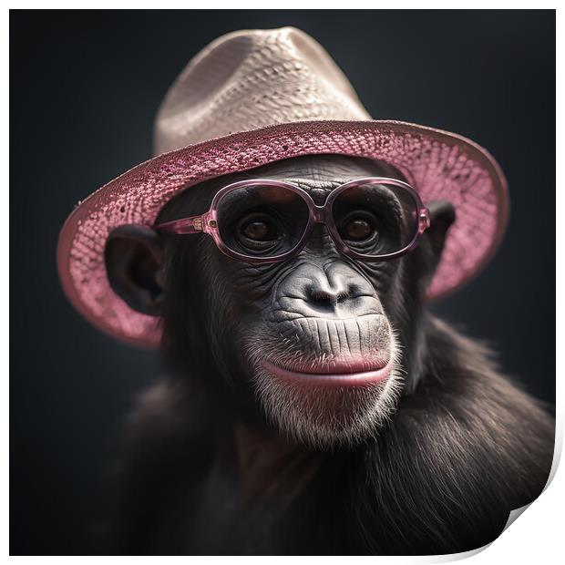 All Chimp Print by Picture Wizard