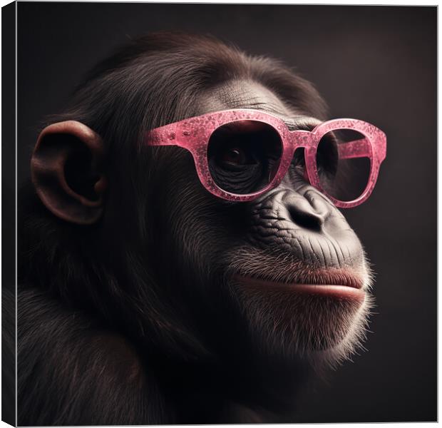 Cool Chimp Canvas Print by Picture Wizard