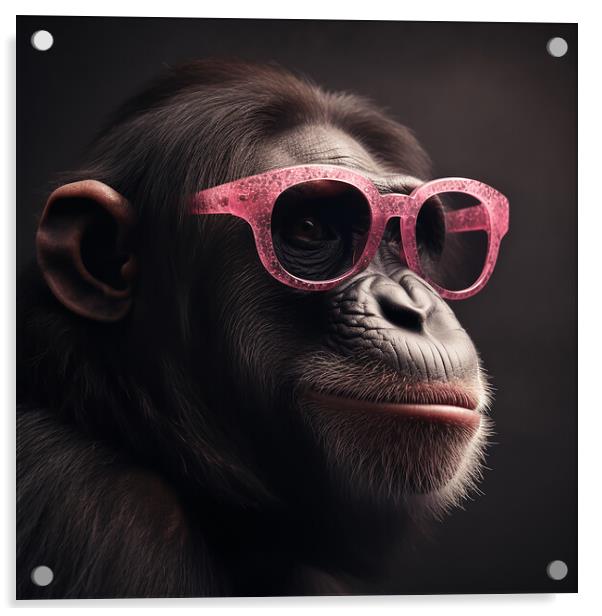 Cool Chimp Acrylic by Picture Wizard