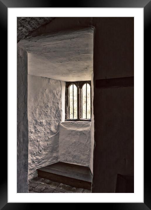 Views Through Medieval Windows 07 Skipton Castle Framed Mounted Print by Glen Allen