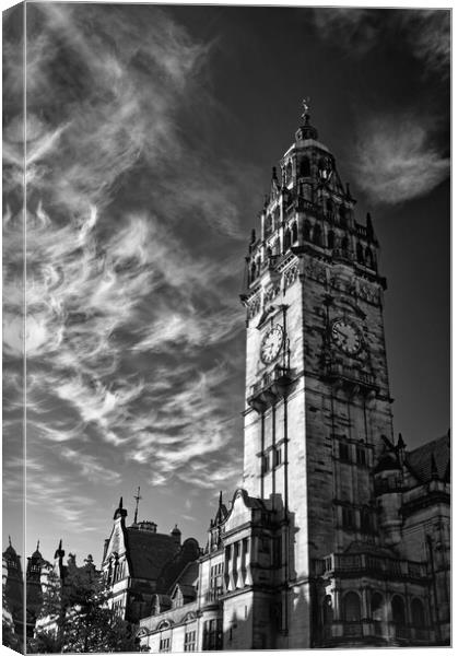  Sheffield Town Hall, South Yorkshire  Canvas Print by Darren Galpin