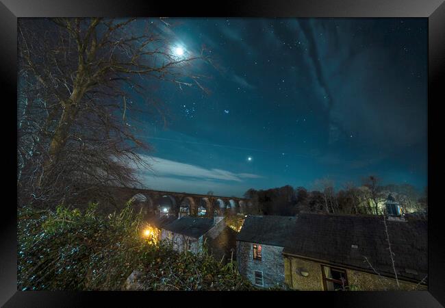 Venus and the Viaduct, Ingleton Framed Print by Pete Collins
