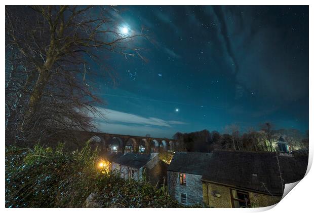 Venus and the Viaduct, Ingleton Print by Pete Collins