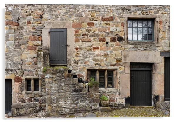 Skipton Castle Outbuildings Acrylic by Glen Allen