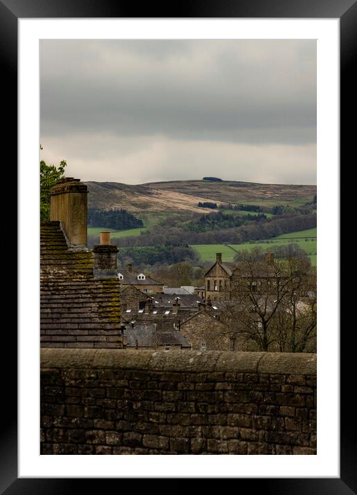 View from Skipton Castle 02 Framed Mounted Print by Glen Allen