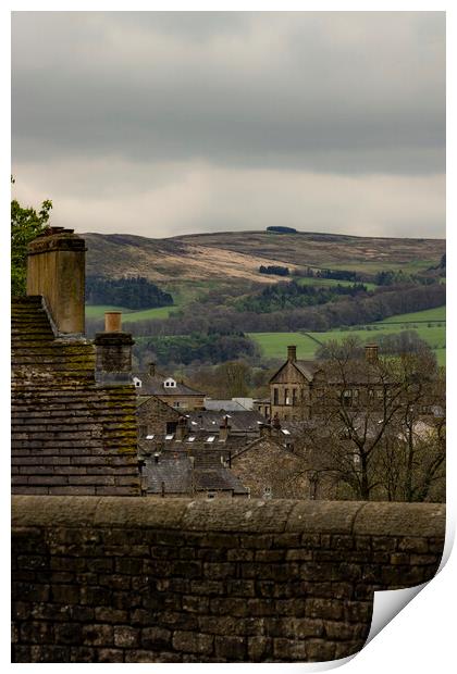 View from Skipton Castle 02 Print by Glen Allen