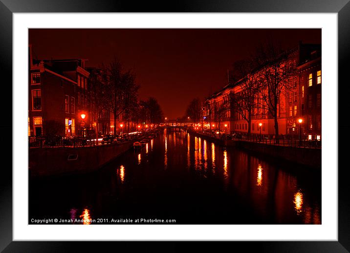 Canals of the Night Framed Mounted Print by Jonah Anderson Photography