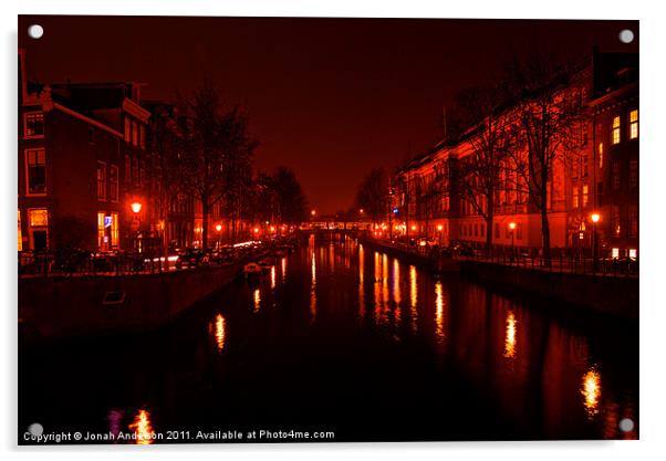Canals of the Night Acrylic by Jonah Anderson Photography