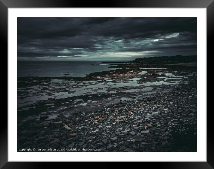 Coastal Serenity Framed Mounted Print by Ian Donaldson