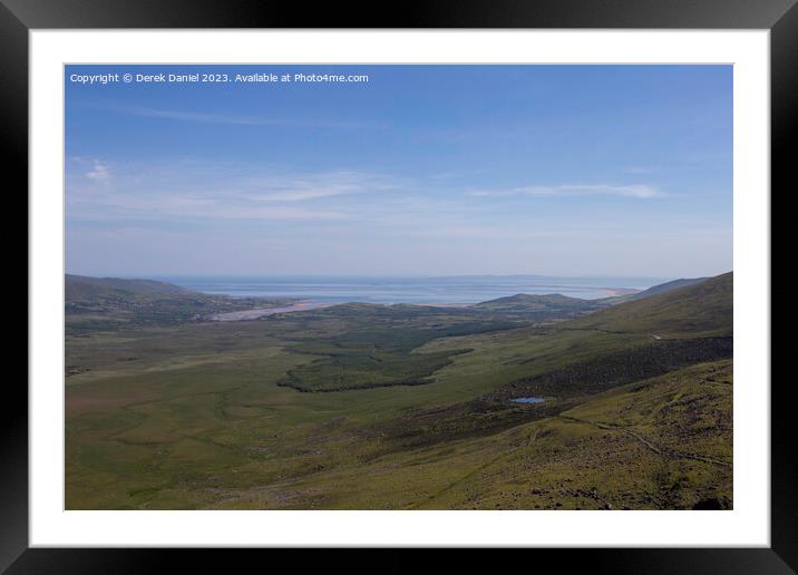 The View From Conor Pass Framed Mounted Print by Derek Daniel