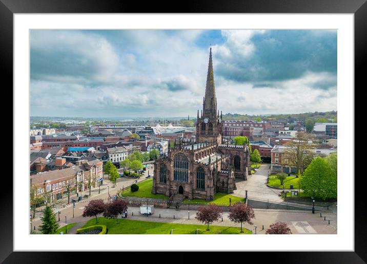 Rotherham Minster Framed Mounted Print by Apollo Aerial Photography