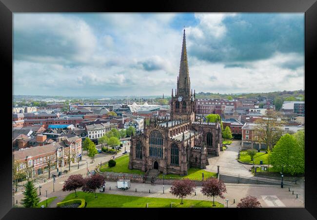 Rotherham Minster Framed Print by Apollo Aerial Photography