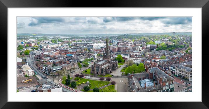 Rotherham Aerial View Framed Mounted Print by Apollo Aerial Photography