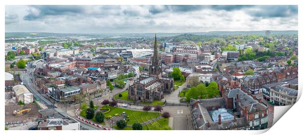 Rotherham Aerial View Print by Apollo Aerial Photography