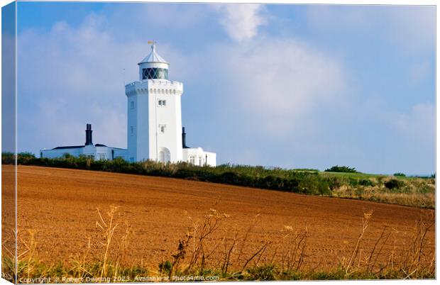 South Foreland Lighthouse Dover Canvas Print by Robert Deering
