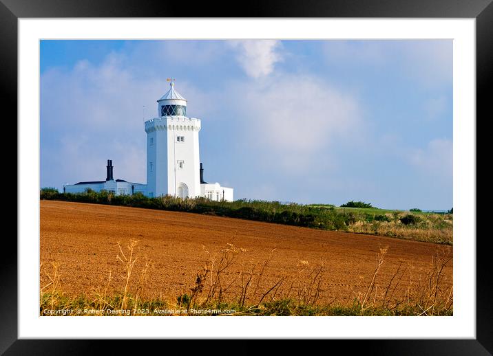 South Foreland Lighthouse Dover Framed Mounted Print by Robert Deering