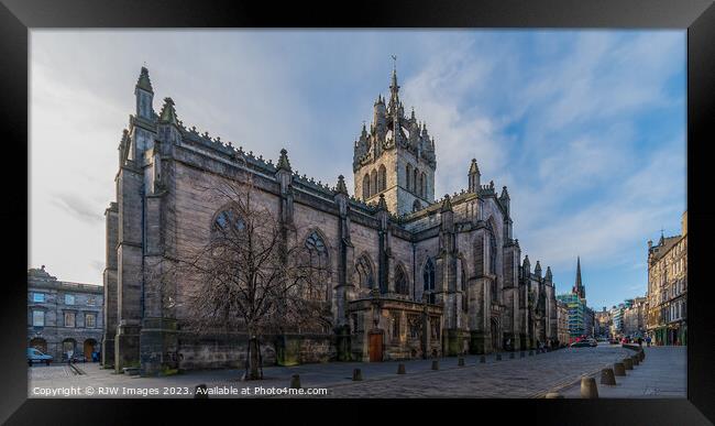 Edinburgh St Giles Cathedral Framed Print by RJW Images