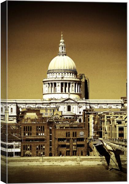 St Pauls Cathedral London England UK Canvas Print by Andy Evans Photos