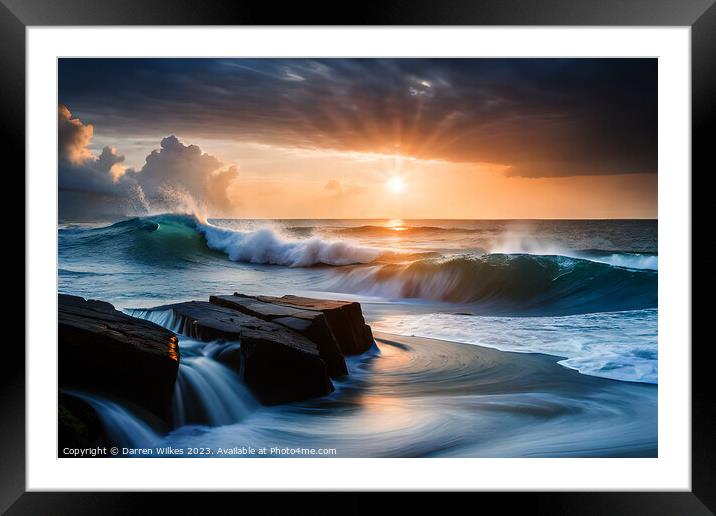 The Perfect Storm  Framed Mounted Print by Darren Wilkes