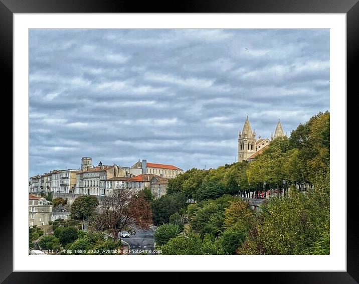 Angouleme, France Framed Mounted Print by Philip Teale