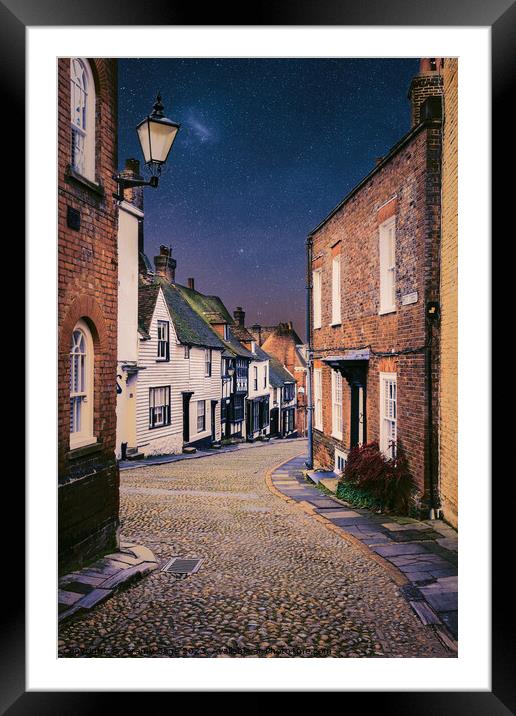 A street in Rye Framed Mounted Print by Jeremy Sage