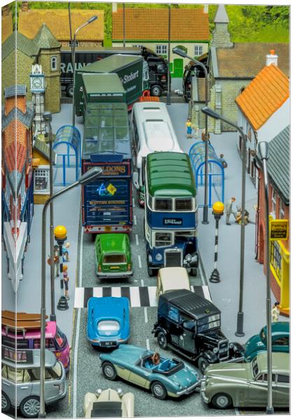 Gridlock 1 Canvas Print by Steve Purnell