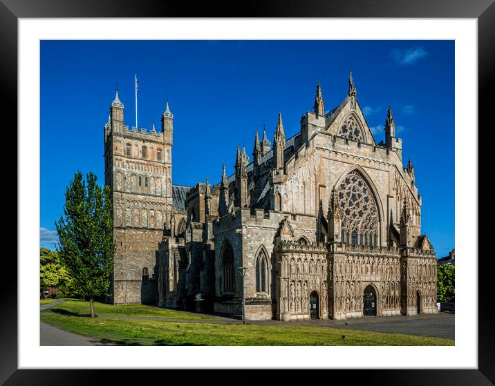 Exeter Cathedral, Devon Framed Mounted Print by Maggie McCall