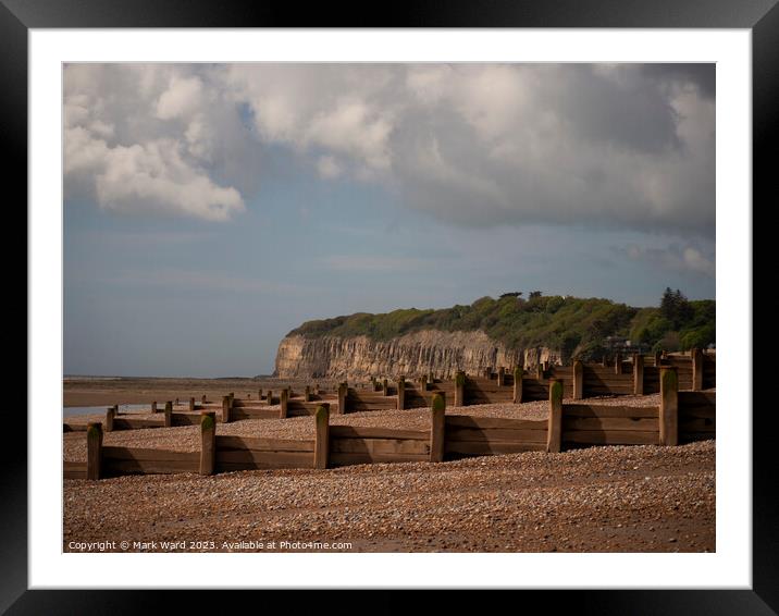Pett Level at Low Tide Framed Mounted Print by Mark Ward